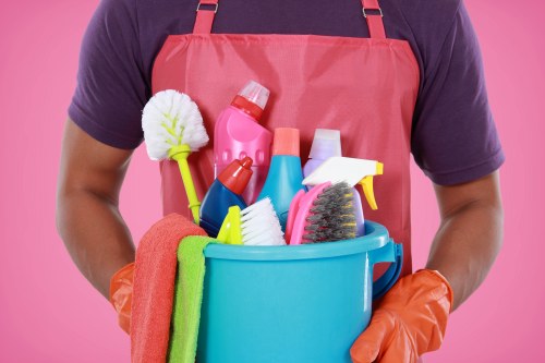 Local cleaning team carrying out a deep clean in Croydon