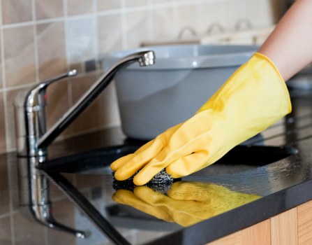 Professional cleaning of a Croydon apartment block entrance and hallway